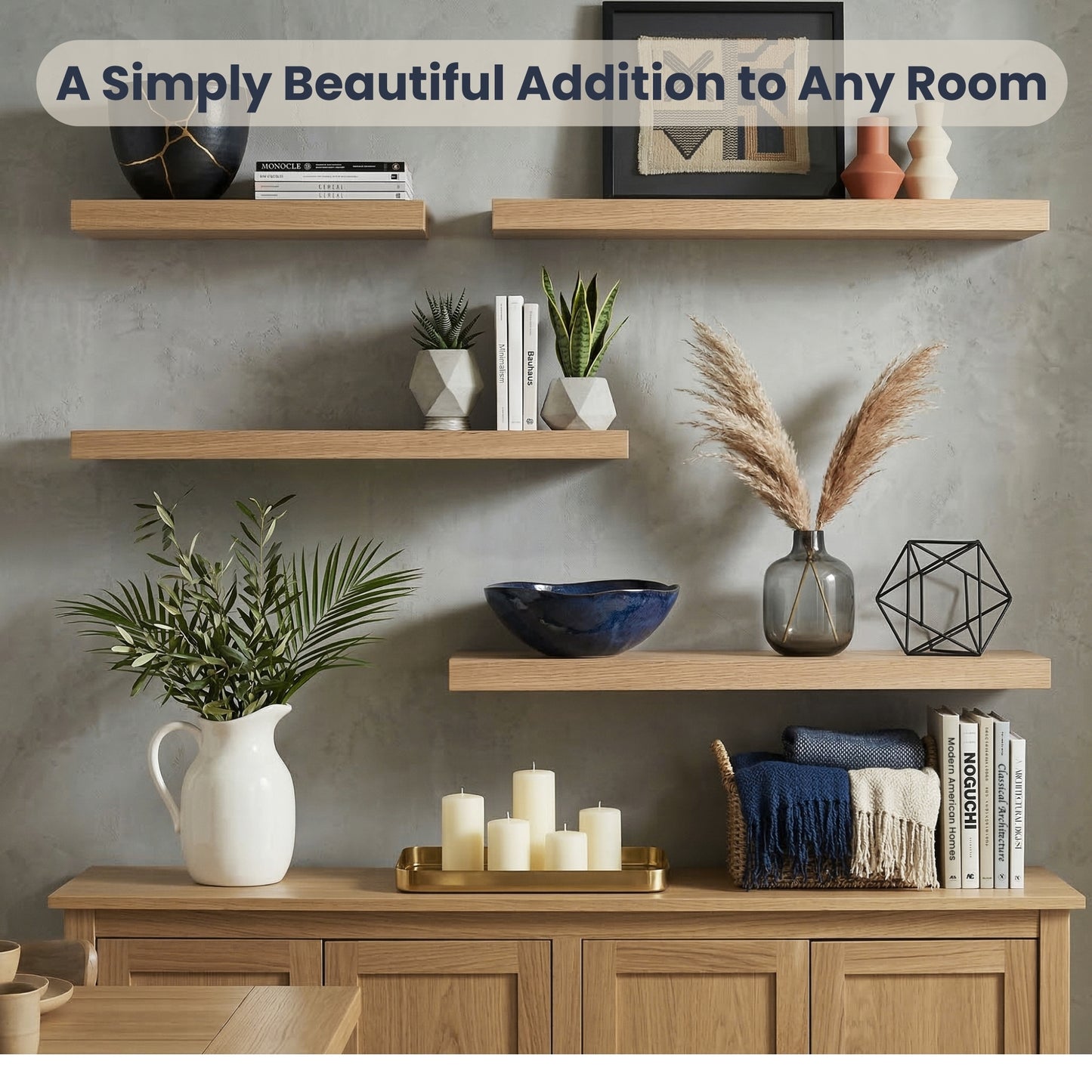 Standard Oak Floating Shelves