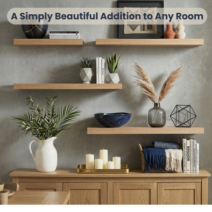 Standard Oak Floating Shelves