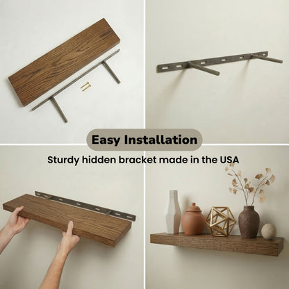 Standard Oak Floating Shelves