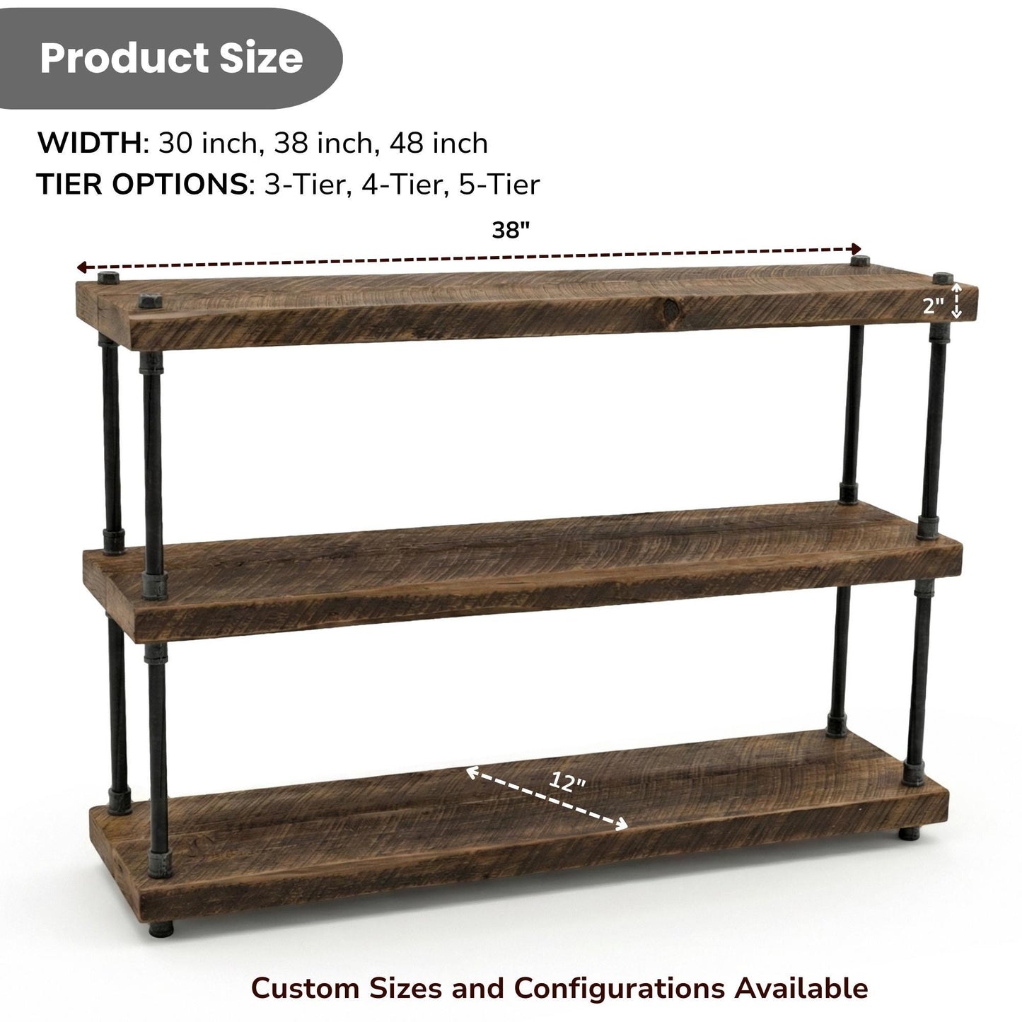 Freestanding Book Shelf Part of Our Barnwood Forever Collection. A Farmhouse Industrial Mix of Galvanized Metal and Old Wood.