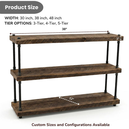 Freestanding Book Shelf Part of Our Barnwood Forever Collection. A Farmhouse Industrial Mix of Galvanized Metal and Old Wood.